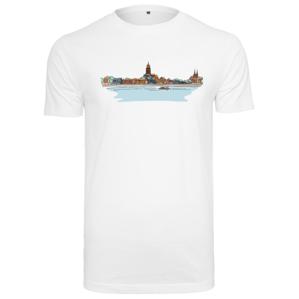 Deventer art heren T-shirt wit