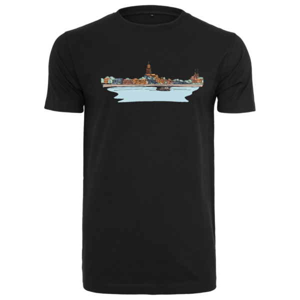 Deventer art heren T-shirt zwart