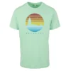 Deventer retro heren T-shirt mint groen met tekst